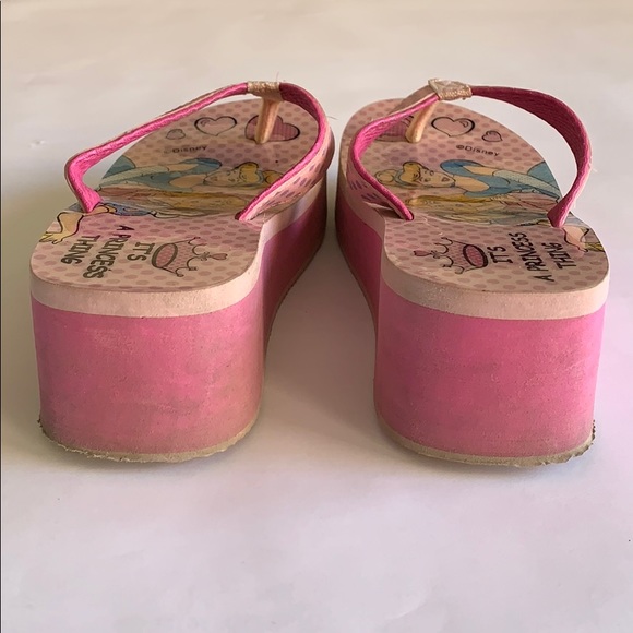 4/$20 Disney Princess Platform Flip Flops - Picture 7 of 8